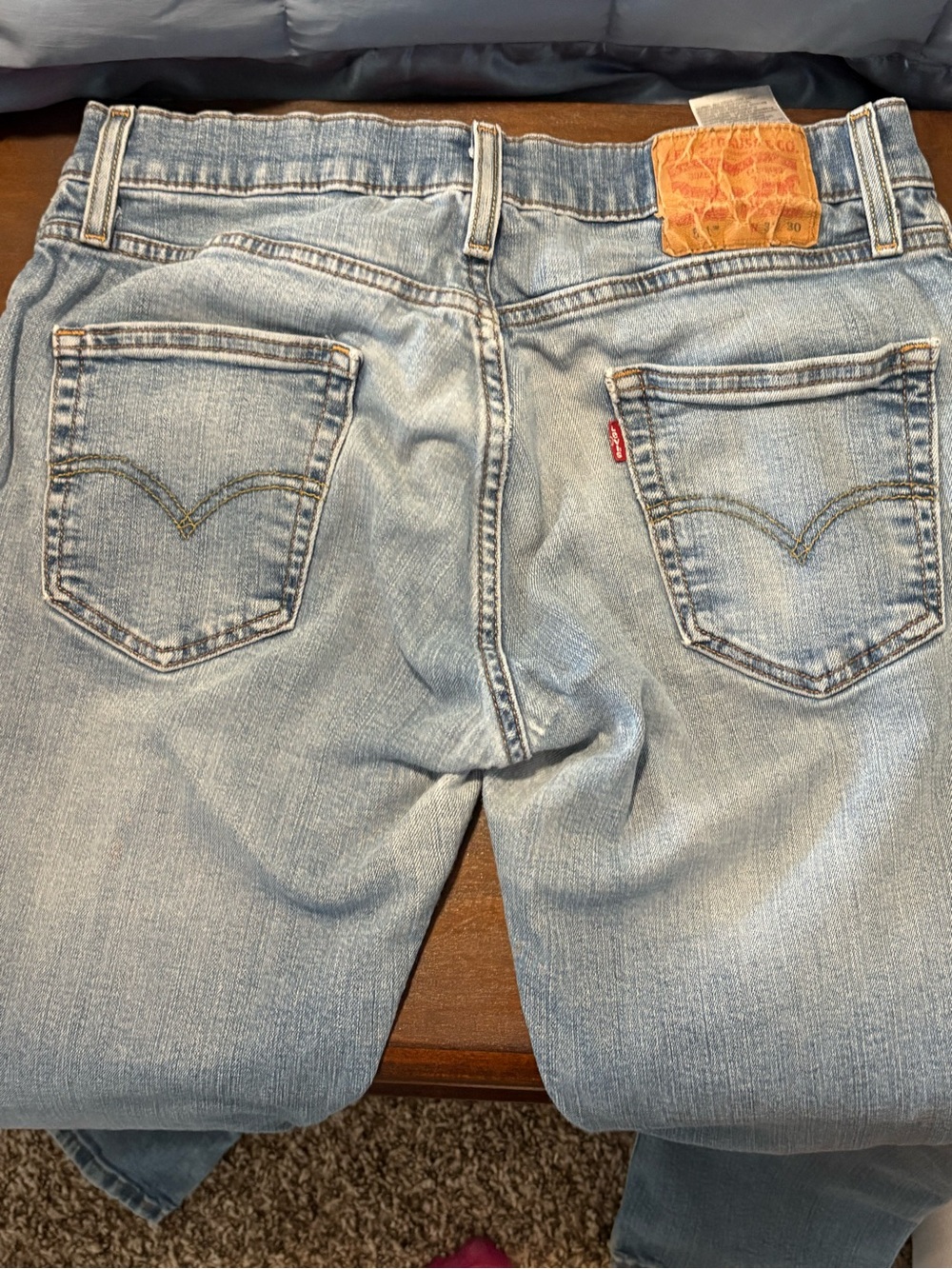 Levi's Light Blue Men’s Jeans - Classic Back Pocket Design Sz 31x30